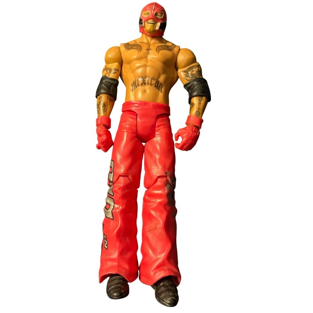 WWE Rey Mysterio Action Figure Red Outfit 7-Inch Toy Collectible